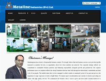 Tablet Screenshot of metalinegroup.com